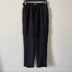 Primark lightweight cargo trousers with drawstring waist size 4